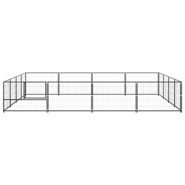 Hundezwinger Schwarz 16 m² Stahl