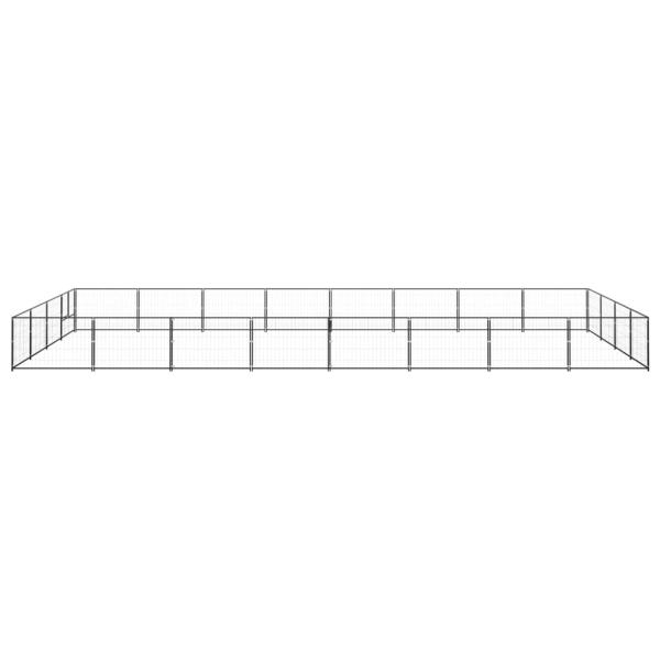 Hundezwinger Schwarz 32 m² Stahl