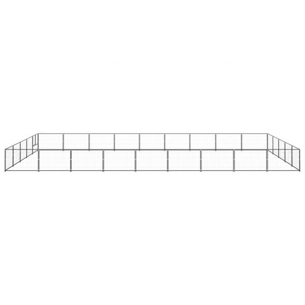 Hundezwinger Schwarz 45 m² Stahl