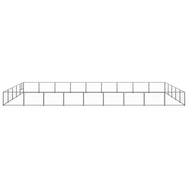 Hundezwinger Schwarz 45 m² Stahl