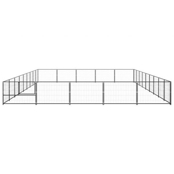 Hundezwinger Schwarz 45 m² Stahl