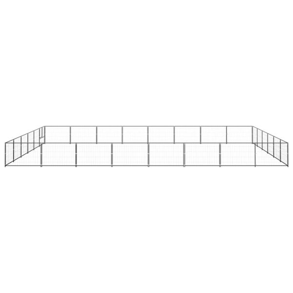 Hundezwinger Schwarz 48 m² Stahl