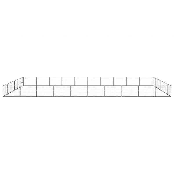 Hundezwinger Schwarz 60 m² Stahl