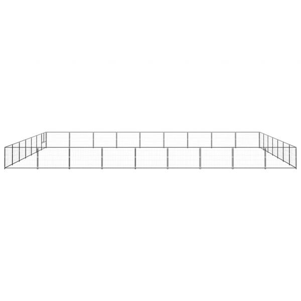 Hundezwinger Schwarz 63 m² Stahl