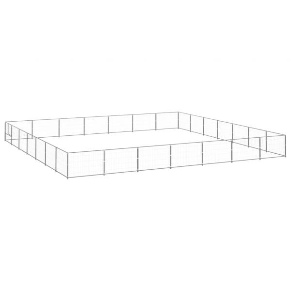 ARDEBO.de - Hundezwinger Silbern 49 m² Stahl