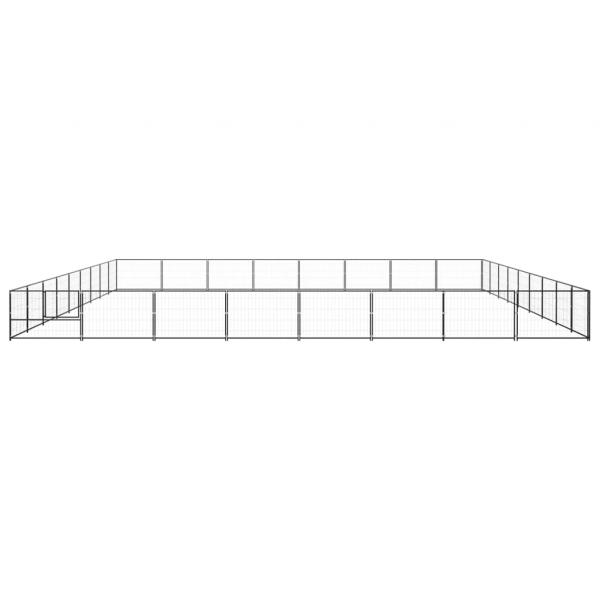 Hundezwinger Schwarz 72 m² Stahl