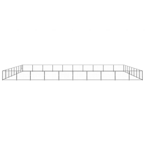 Hundezwinger Schwarz 80 m² Stahl