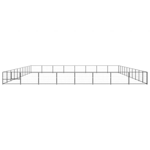 Hundezwinger Schwarz 80 m² Stahl