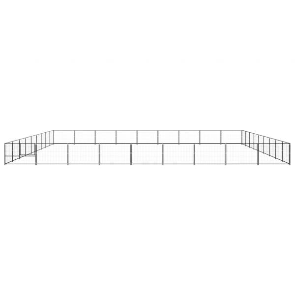 Hundezwinger Schwarz 81 m² Stahl