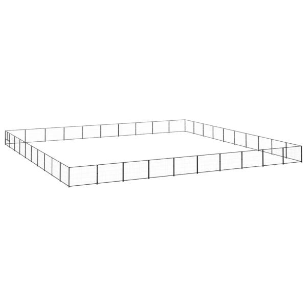 Hundezwinger Schwarz 100 m² Stahl