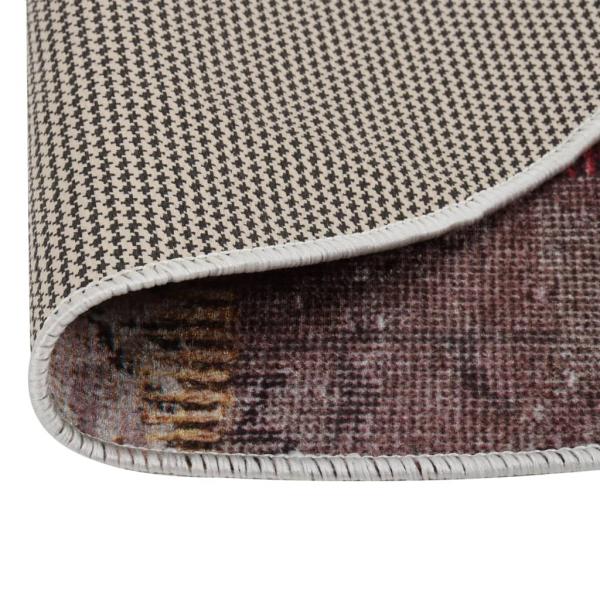 Teppich Waschbar Patchwork Mehrfarbig ?120 cm Rutschfest