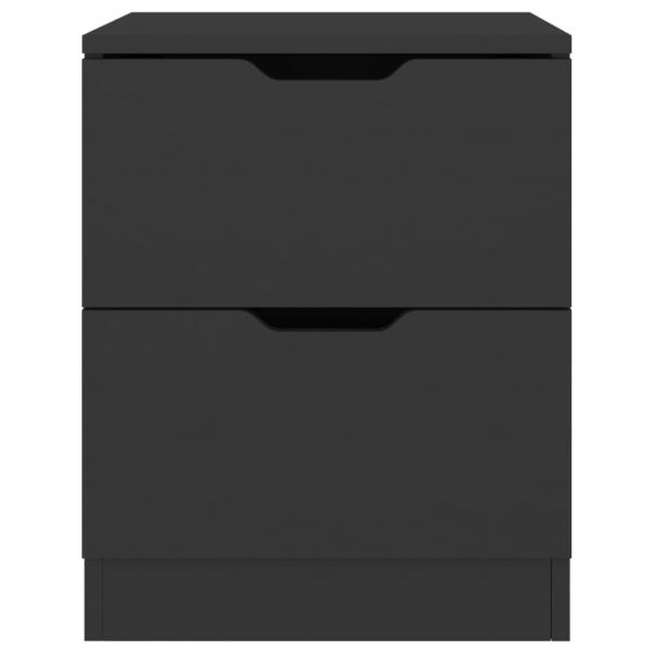 Nachttisch Schwarz 40x40x50 cm Spanplatte
