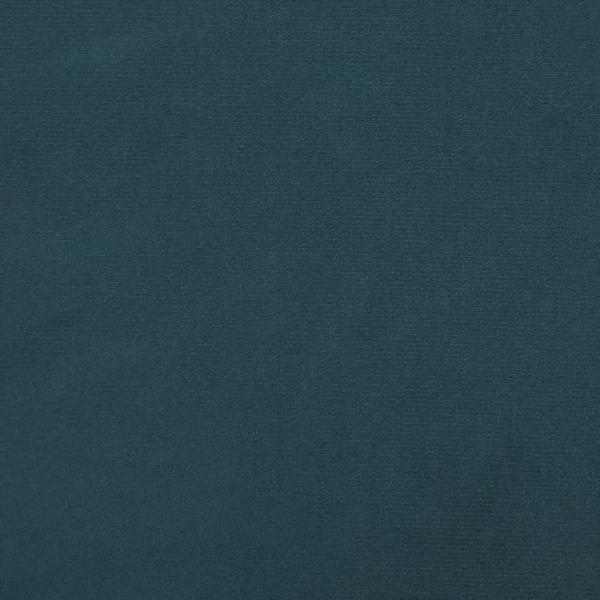 Relaxsessel mit Hocker Blau Samt