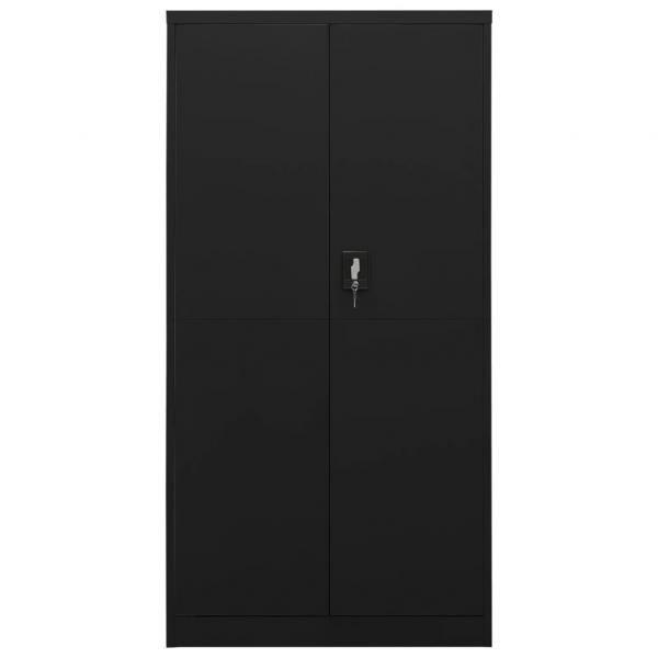 Schließfachschrank Schwarz 90x40x180 cm Stahl 