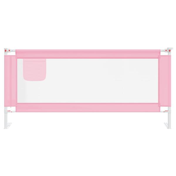 Kleinkind-Bettschutzgitter Rosa 200x25 cm Stoff