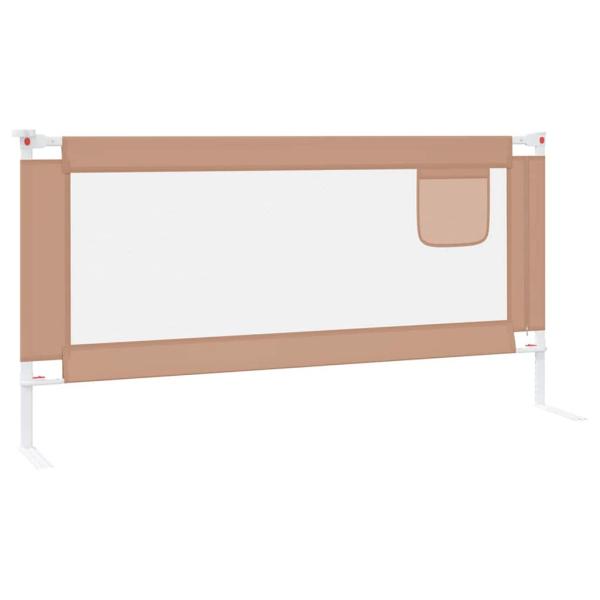 Kleinkind-Bettschutzgitter Taupe 180x25 cm Stoff