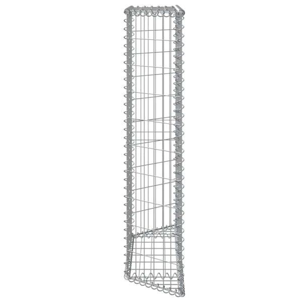  Gabionen-Hochbeet Trapezform Verzinkter Stahl 100x20x100 cm