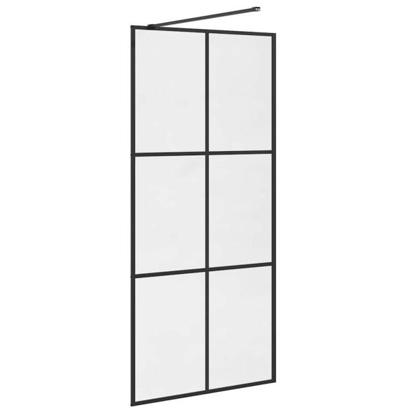 Duschwand für Begehbare Dusche mit Klarem ESG Glas 90x195 cm