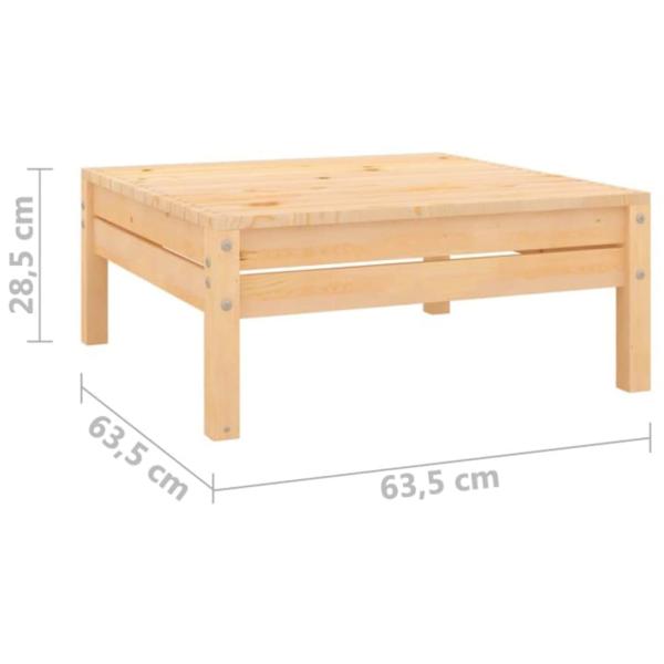 4-tlg. Garten-Lounge-Set Massivholz Kiefer 