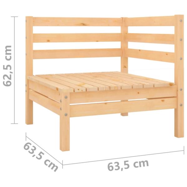 4-tlg. Garten-Lounge-Set Massivholz Kiefer 