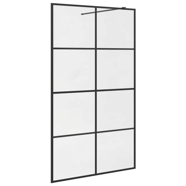 Duschwand für Begehbare Dusche mit Klarem ESG Glas 115x195 cm