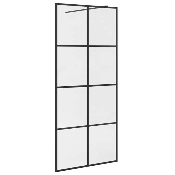 Duschwand für Begehbare Dusche mit Klarem ESG Glas 90x195 cm