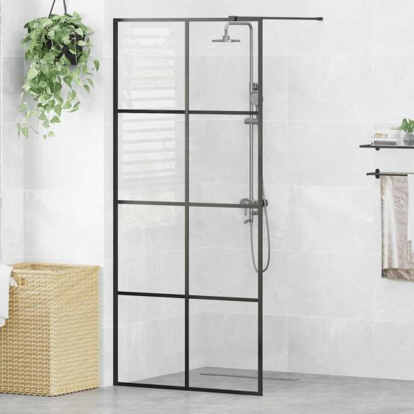 Duschwand für Begehbare Dusche mit Klarem ESG Glas 90x195 cm