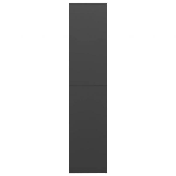 Schließfachschrank Anthrazit 90x40x180 cm Stahl 