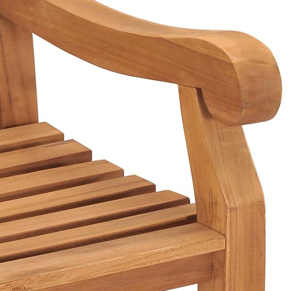 Gartenbank 228 cm Massivholz Teak