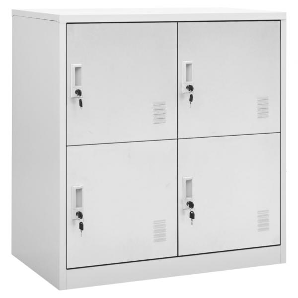 ARDEBO.de - Schließfachschrank Hellgrau 90x45x92,5 cm Stahl
