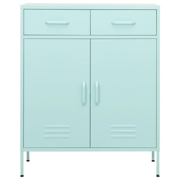 Lagerschrank Minzgrün 80x35x101,5 cm Stahl    
