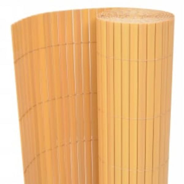 Gartenzaun Doppelseitig 110x300 cm Gelb
