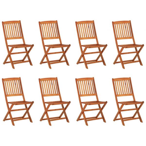 9-tlg. Garten-Essgruppe 220x90x75 cm Massivholz Akazie
