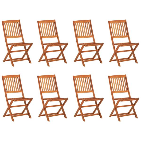 9-tlg. Garten-Essgruppe 220x90x75 cm Massivholz Akazie