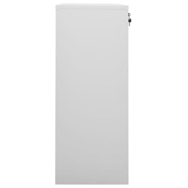 Büroschrank Hellgrau 90x40x102 cm Stahl
