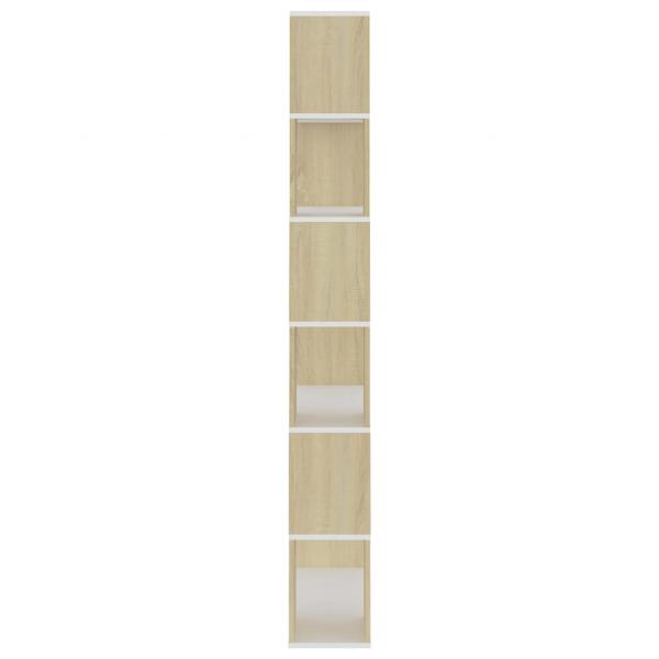 Bücherregal Raumteiler Sonoma-Eiche 80x24x186 cm Holzwerkstoff