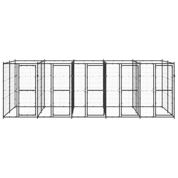 Outdoor-Hundezwinger Stahl 12,1 m²