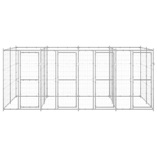 Outdoor-Hundezwinger Verzinkter Stahl 9,68 m²