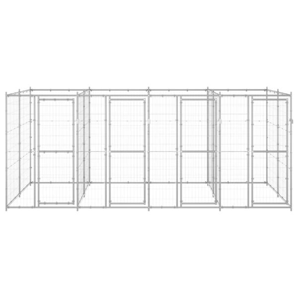 Outdoor-Hundezwinger Verzinkter Stahl 9,68 m²