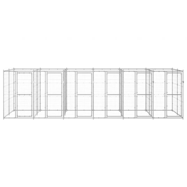 Outdoor-Hundezwinger Verzinkter Stahl 14,52 m²