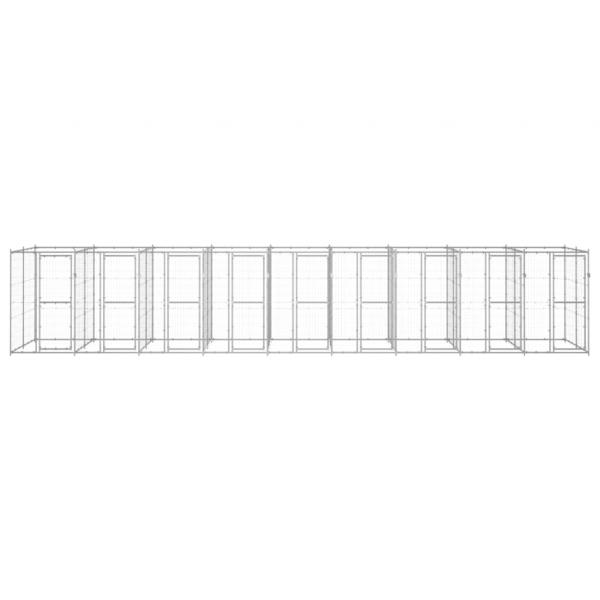 Outdoor-Hundezwinger Verzinkter Stahl 21,78 m²
