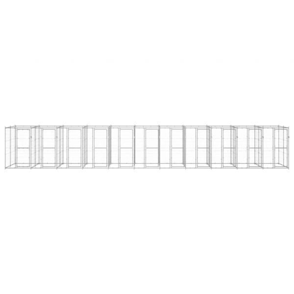 Outdoor-Hundezwinger Verzinkter Stahl 26,62 m²