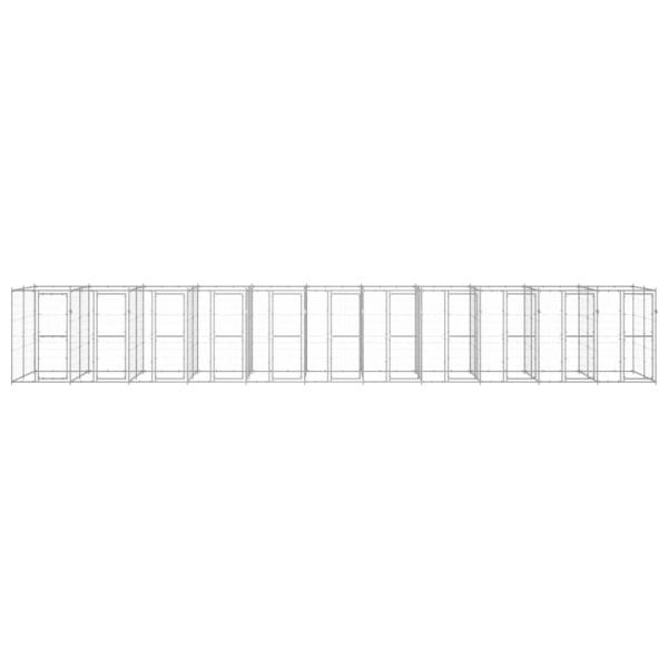 Outdoor-Hundezwinger Verzinkter Stahl 26,62 m²