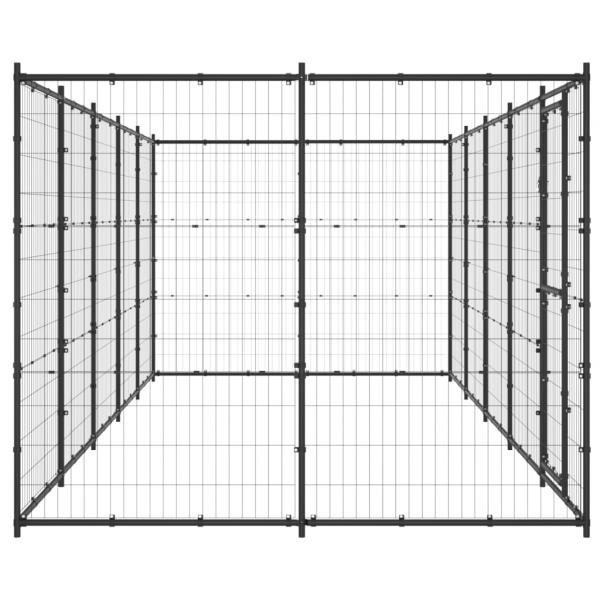 Outdoor-Hundezwinger Stahl 12,1 m²