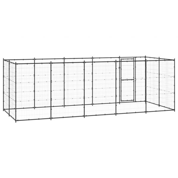 Outdoor-Hundezwinger Stahl 12,1 m²