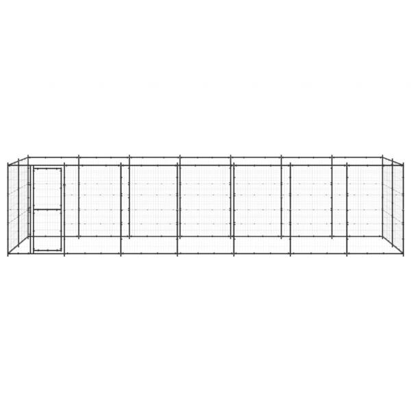 Outdoor-Hundezwinger Stahl 16,94 m²