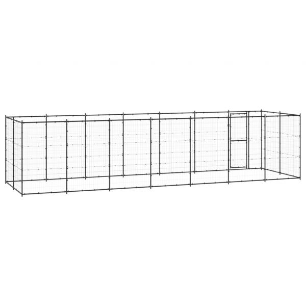 Outdoor-Hundezwinger Stahl 16,94 m²