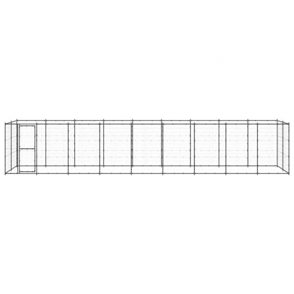Outdoor-Hundezwinger Stahl 21,78 m²