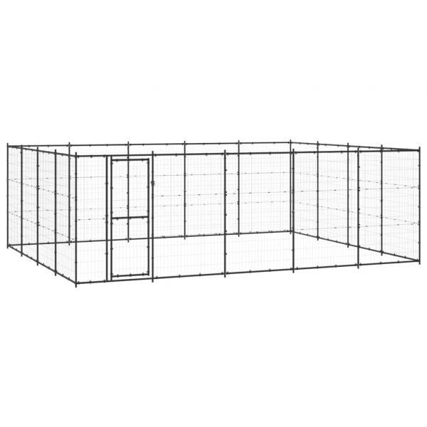 ARDEBO.de - Outdoor-Hundezwinger Stahl 24,2 m²