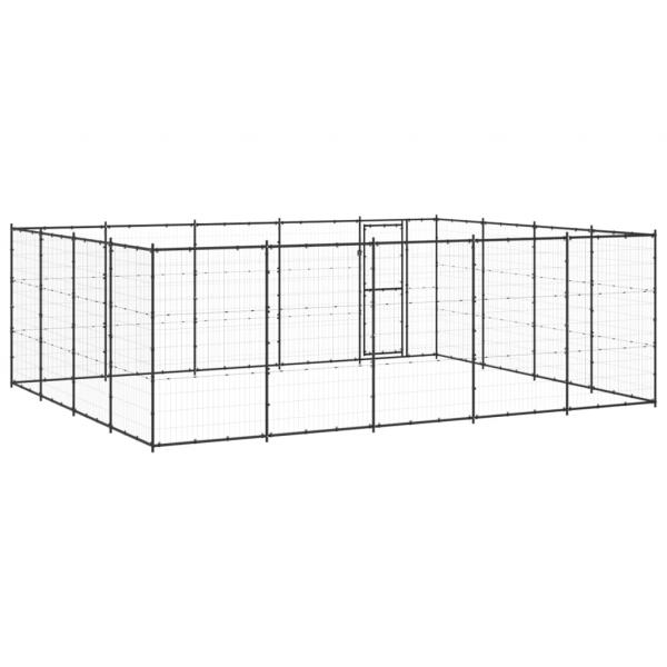 Outdoor-Hundezwinger Stahl 24,2 m²
